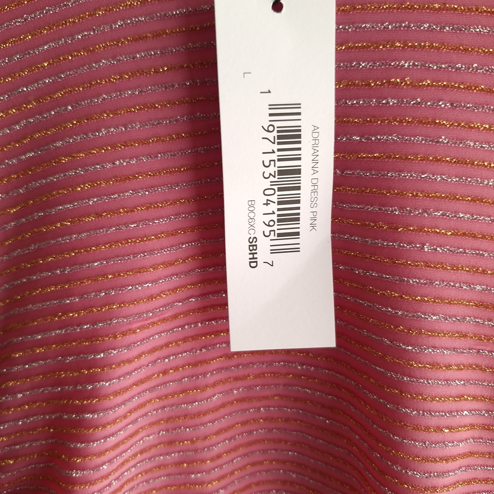 Ladies Pink Ruched Midi Dress - Picture 5 of 5
